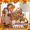21 Pcs Fall Thanksgiving Tiered Tray Decor Set Pumpkin Gnome(Vintage)